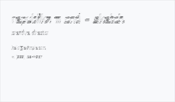 Republika III Cnd - Sketch Business Card