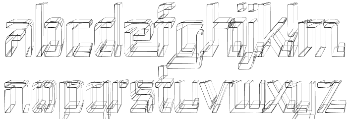 Republika III Cnd - Sketch Font LOWERCASE