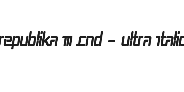Republika III Cnd - Ultra Italic Logo