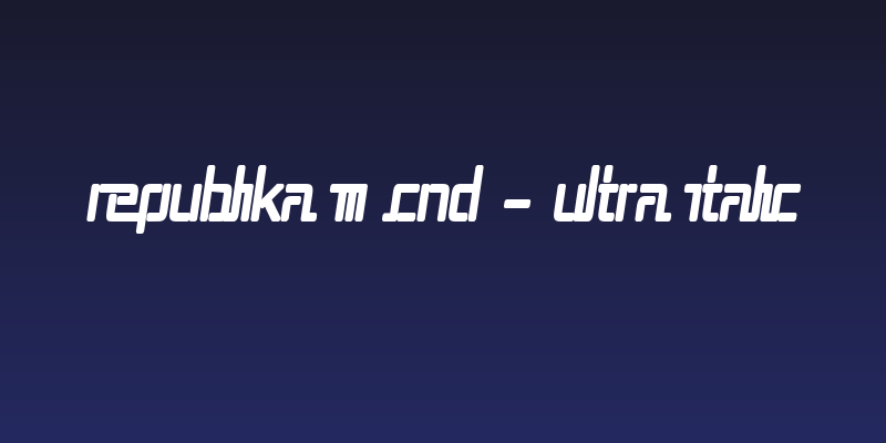 Republika III Cnd - Ultra Italic Social Header