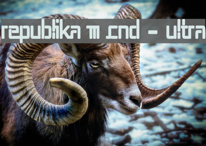 Republika III Cnd - Ultra Font examples