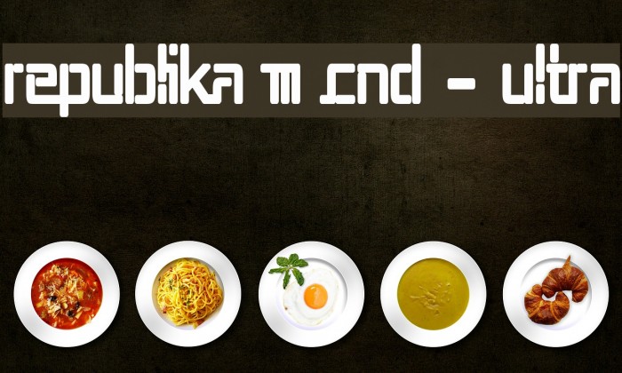 Republika III Cnd - Ultra Font examples