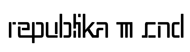 Republika III Cnd  フリーフォントのダウンロード