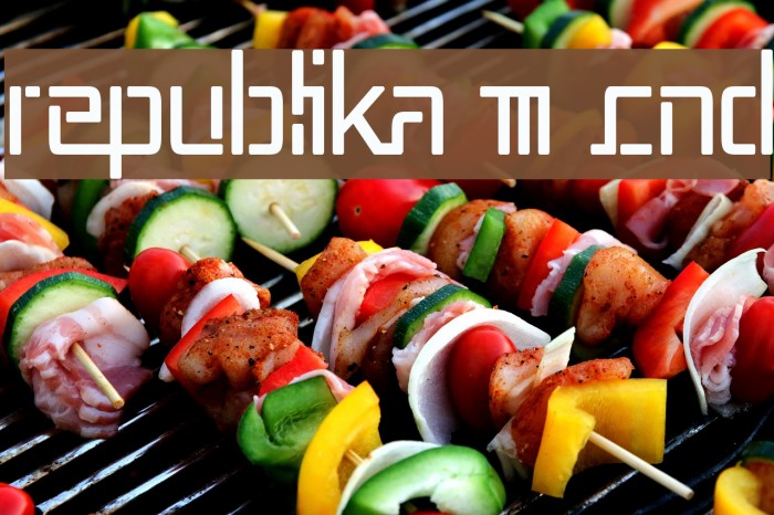 Republika III Cnd Schriftart examples