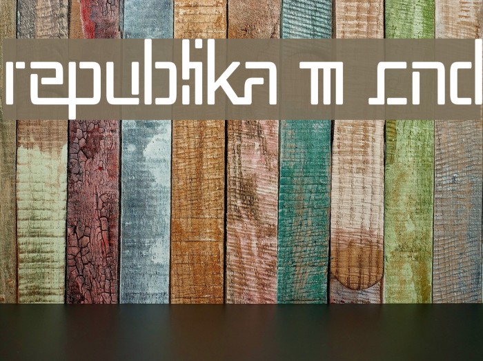 Republika III Cnd Schriftart examples