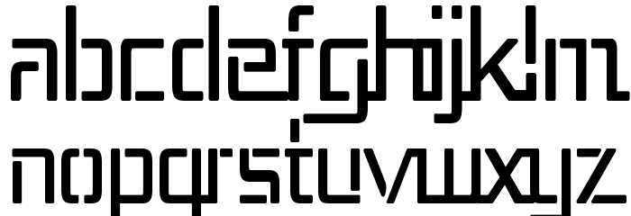 Republika III Cnd Schriftart Kleinbuchstaben