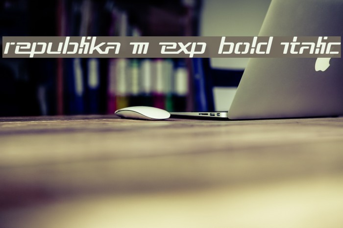 Republika III Exp Bold Italic Example 1