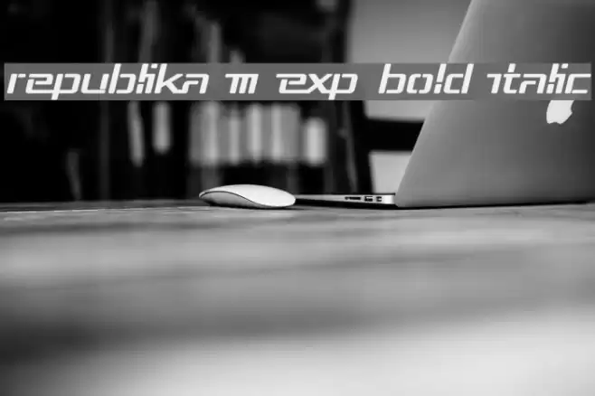 Republika III Exp Bold Italic Font examples