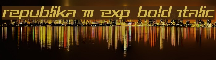Republika III Exp Bold Italic Example 3
