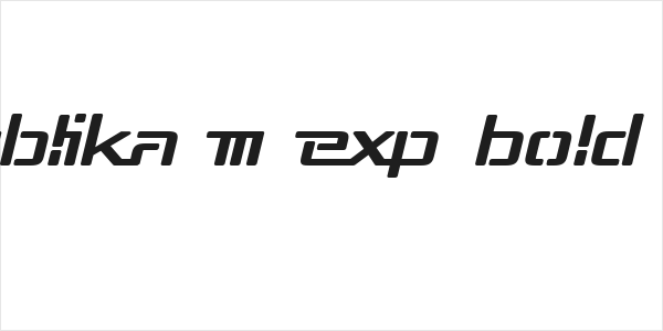 Republika III Exp Bold Italic Logo