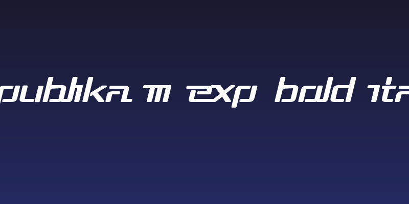 Republika III Exp Bold Italic Social Header