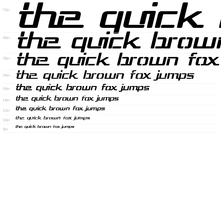 Republika III Exp Bold Italic Waterfall