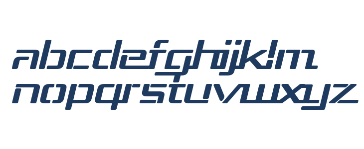 Republika III Exp Bold Italic Lowercase