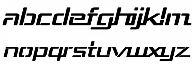 Republika III Exp Bold Italic 字体 小写