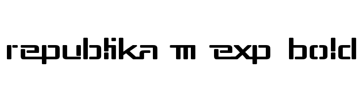 Republika III Exp Bold  Скачать бесплатные шрифты