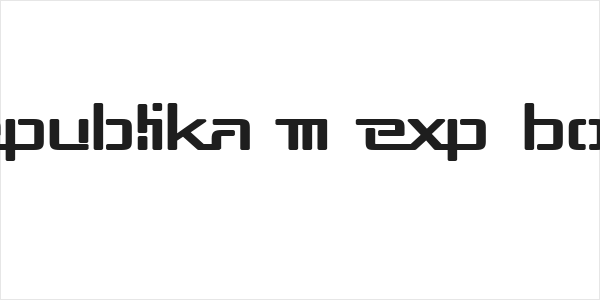 Republika III Exp Bold Logo