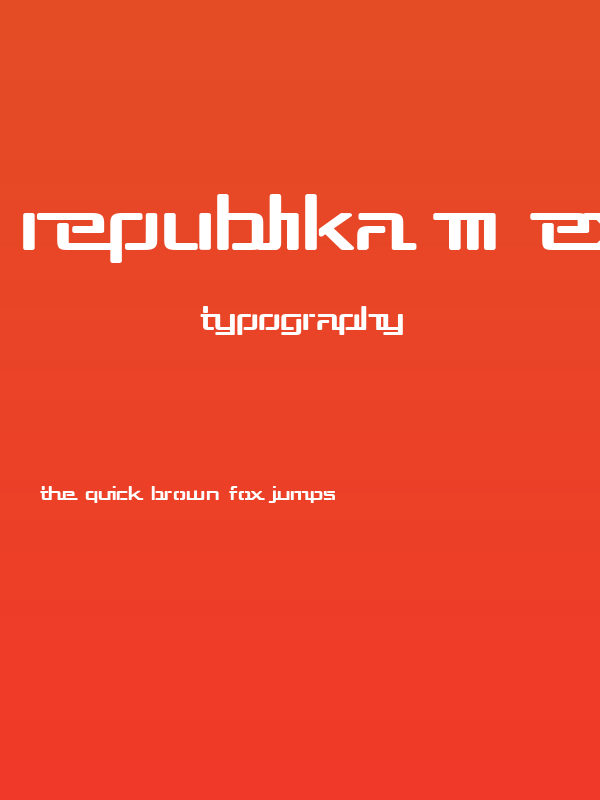 Republika III Exp Bold Poster