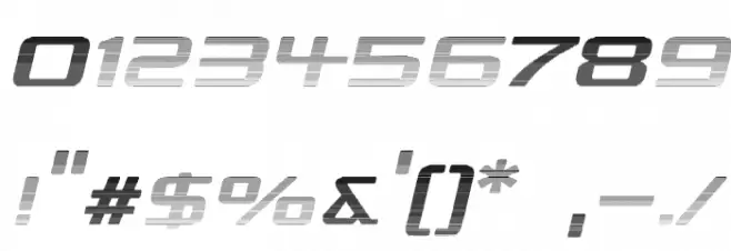 Republika III Exp - Haze Italic Font OTHER CHARS