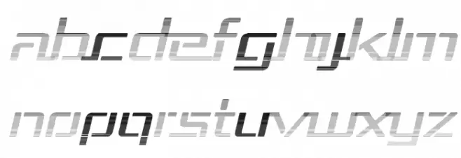 Republika III Exp - Haze Italic 字体 大写