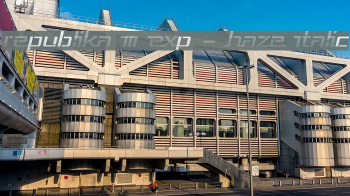 Republika III Exp - Haze Italic Example 1