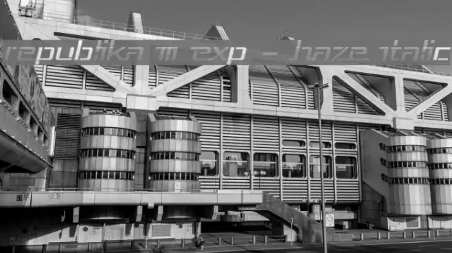 Republika III Exp - Haze Italic Font examples