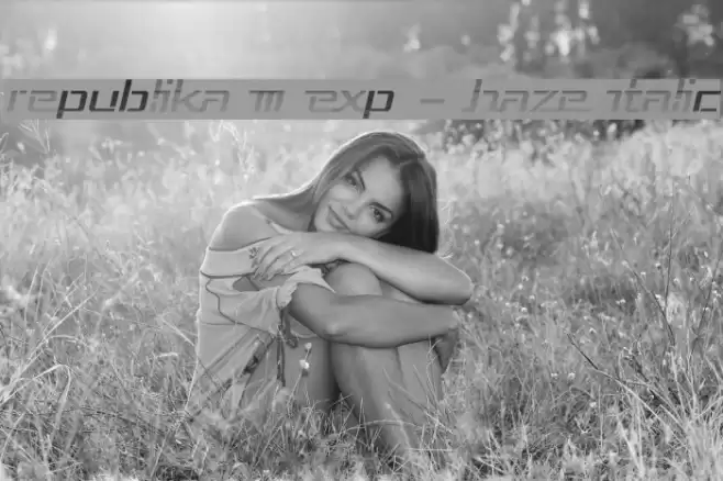 Republika III Exp - Haze Italic Font examples