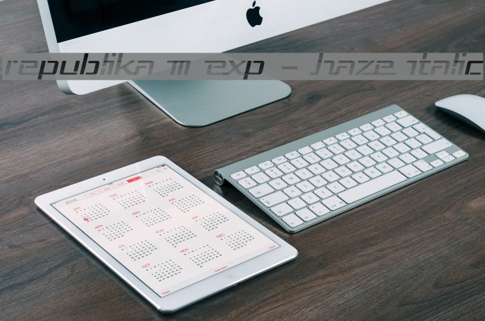 Republika III Exp - Haze Italic Example 3