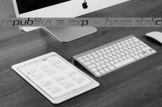 Republika III Exp - Haze Italic Font examples