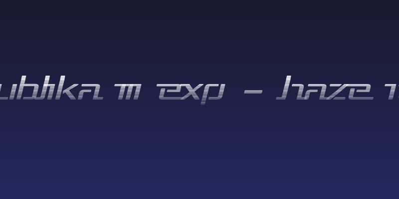 Republika III Exp - Haze Italic Social Header