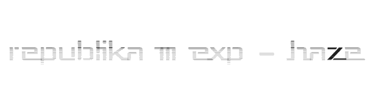 Republika III Exp - Haze  font caratteri gratis
