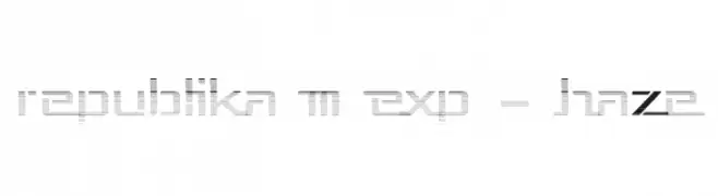 Republika III Exp - Haze  免费字体下载