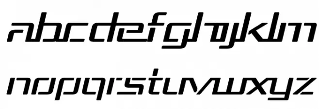 Republika III Exp Italic 字体 大写
