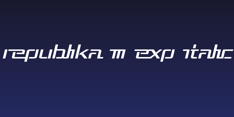 Republika III Exp Italic Social Header