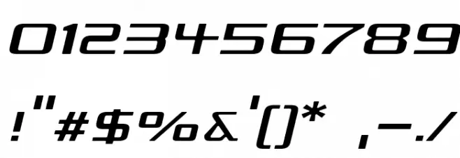 Republika III Exp - Light Italic Font OTHER CHARS