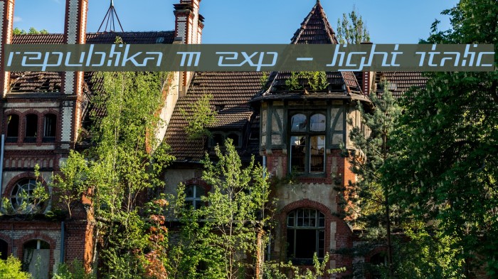 Republika III Exp - Light Italic Example 2