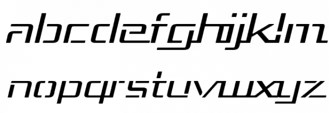 Republika III Exp - Light Italic Шрифта строчной