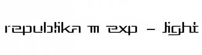 Republika III Exp - Light  免费字体下载