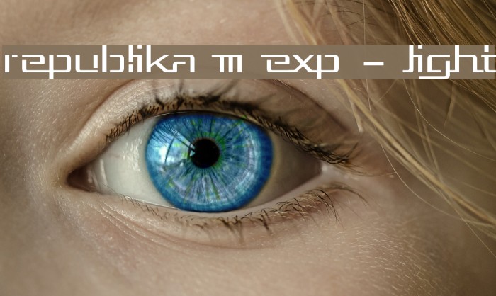 Republika III Exp - Light Font examples