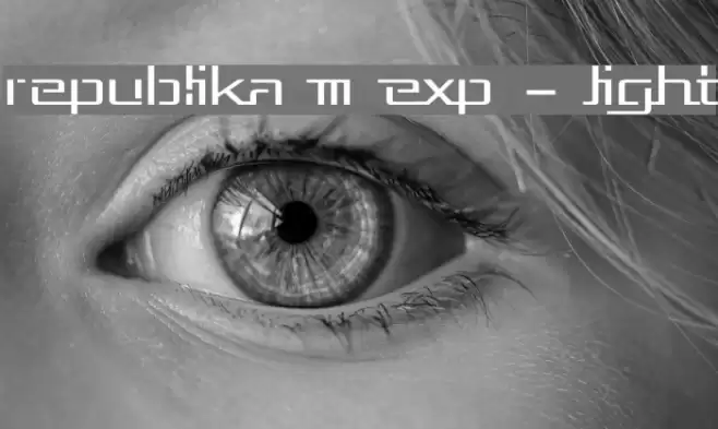 Republika III Exp - Light Font examples