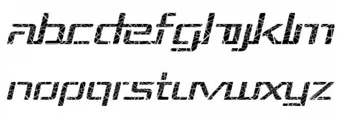 Republika III Exp - Shatter Italic Fonte MAIÚSCULAS