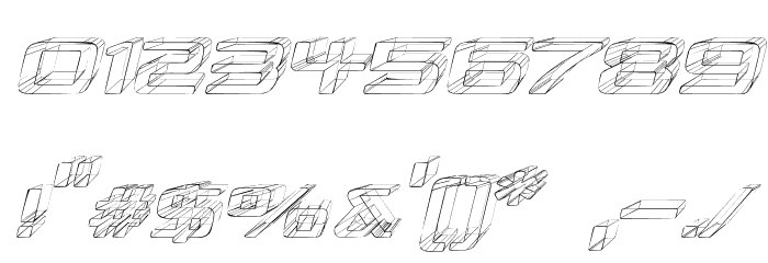 Republika III Exp - Sketch Italic Font OTHER CHARS