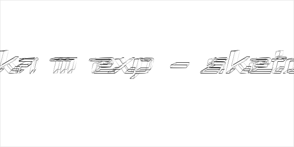 Republika III Exp - Sketch Italic Logo