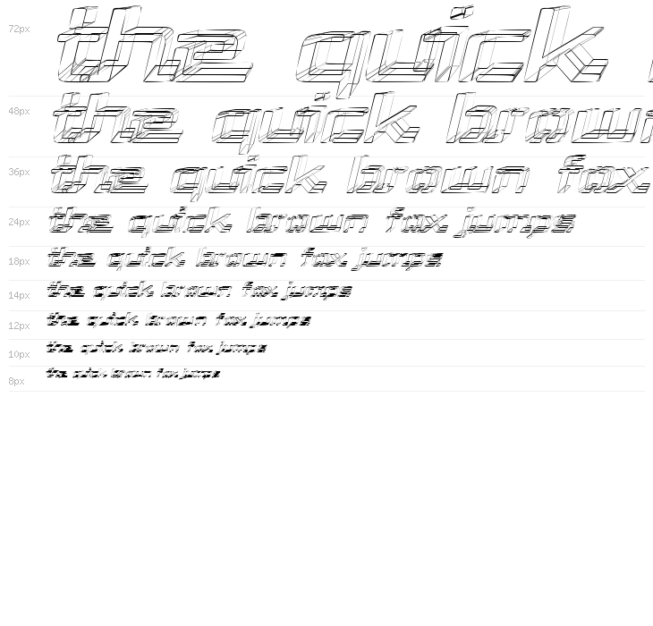 Republika III Exp - Sketch Italic Waterfall