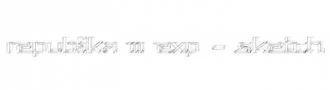Republika III Exp - Sketch  免费字体下载