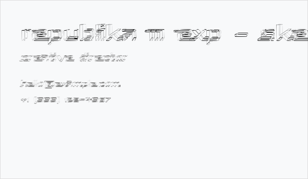 Republika III Exp - Sketch Business Card