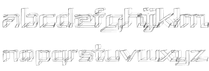 Republika III Exp - Sketch Font LOWERCASE