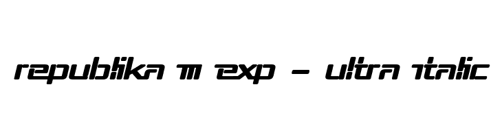 Republika III Exp - Ultra Italic  Frei Schriftart Herunterladen