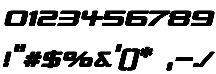 Republika III Exp - Ultra Italic Font OTHER CHARS