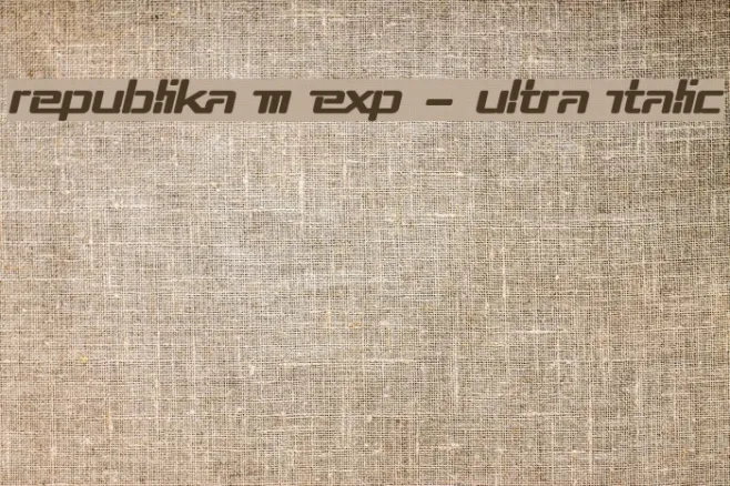 Republika III Exp - Ultra Italic Example 3