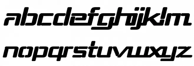 Republika III Exp - Ultra Italic Schriftart Kleinbuchstaben